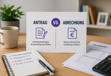Antrag vs. Abrechnung in der Verhinderungspflege: Der Unterschied einfach erklärt