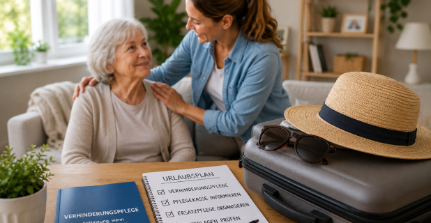 Wer übernimmt die Pflege im Urlaub? Lösungen für pflegende Angehörige